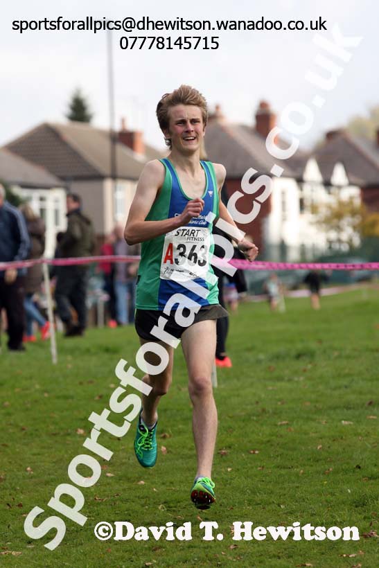 Boys under-15s Northern Cross Country Relays, Graves Park, Sheffield. Photo: David T. Hewitson/Sports for All Pics